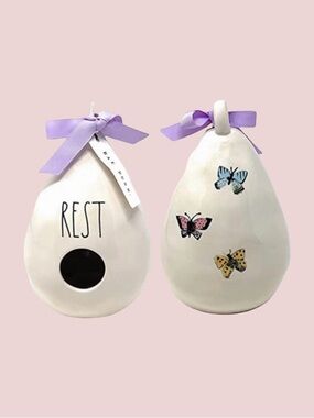 NWT Rae Dunn ~ REST Teardrop Birdhouse 🦋